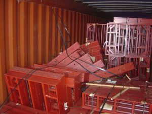 cargo damaged inside container